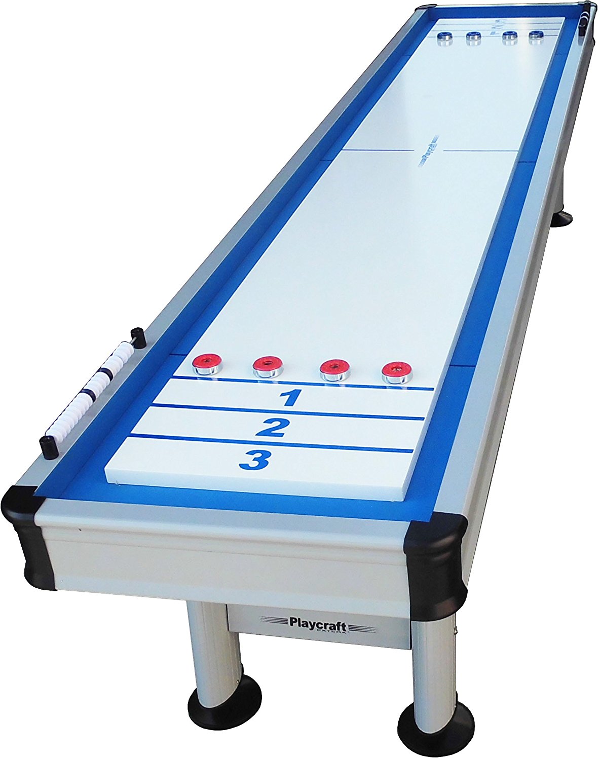 Playcraft Extera 12' Outdoor Shuffleboard Table in Silver