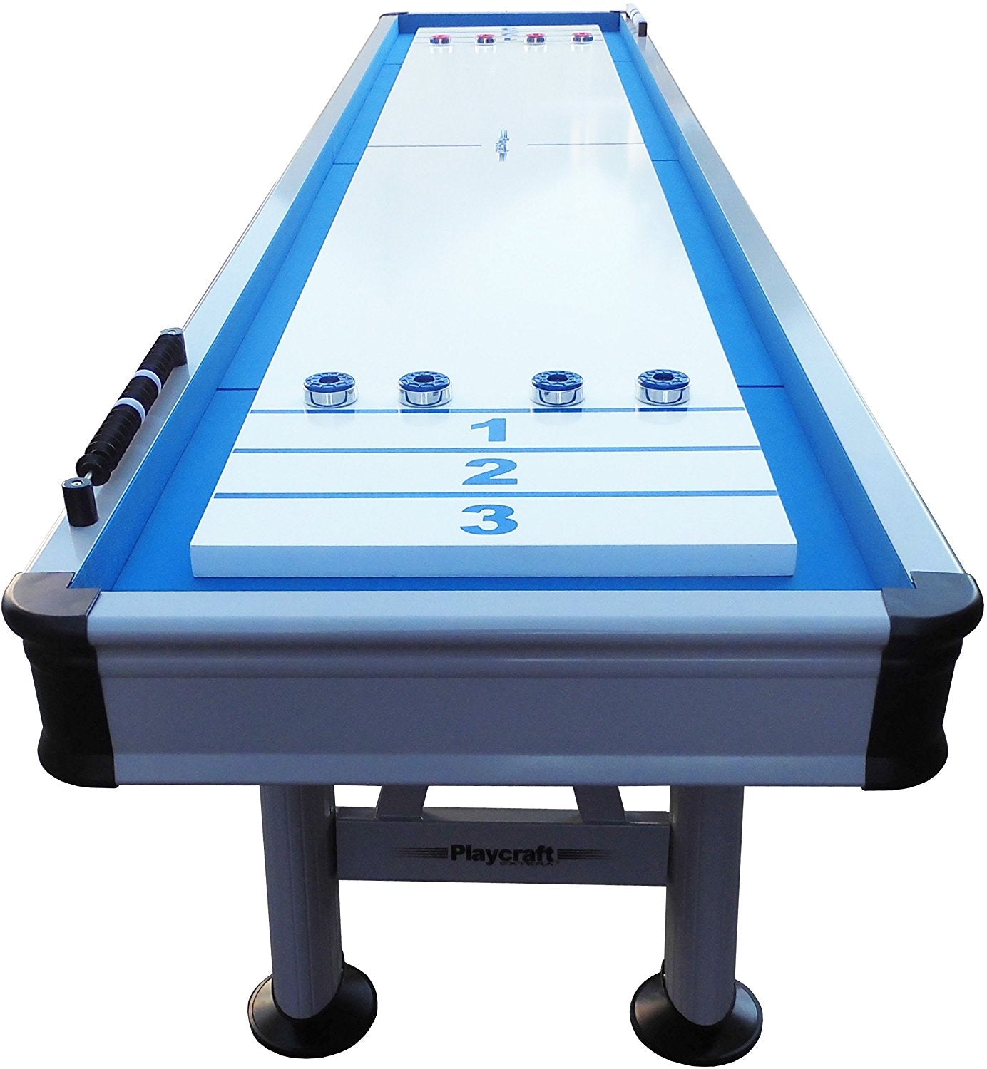 Playcraft Extera 12' Outdoor Shuffleboard Table in Silver