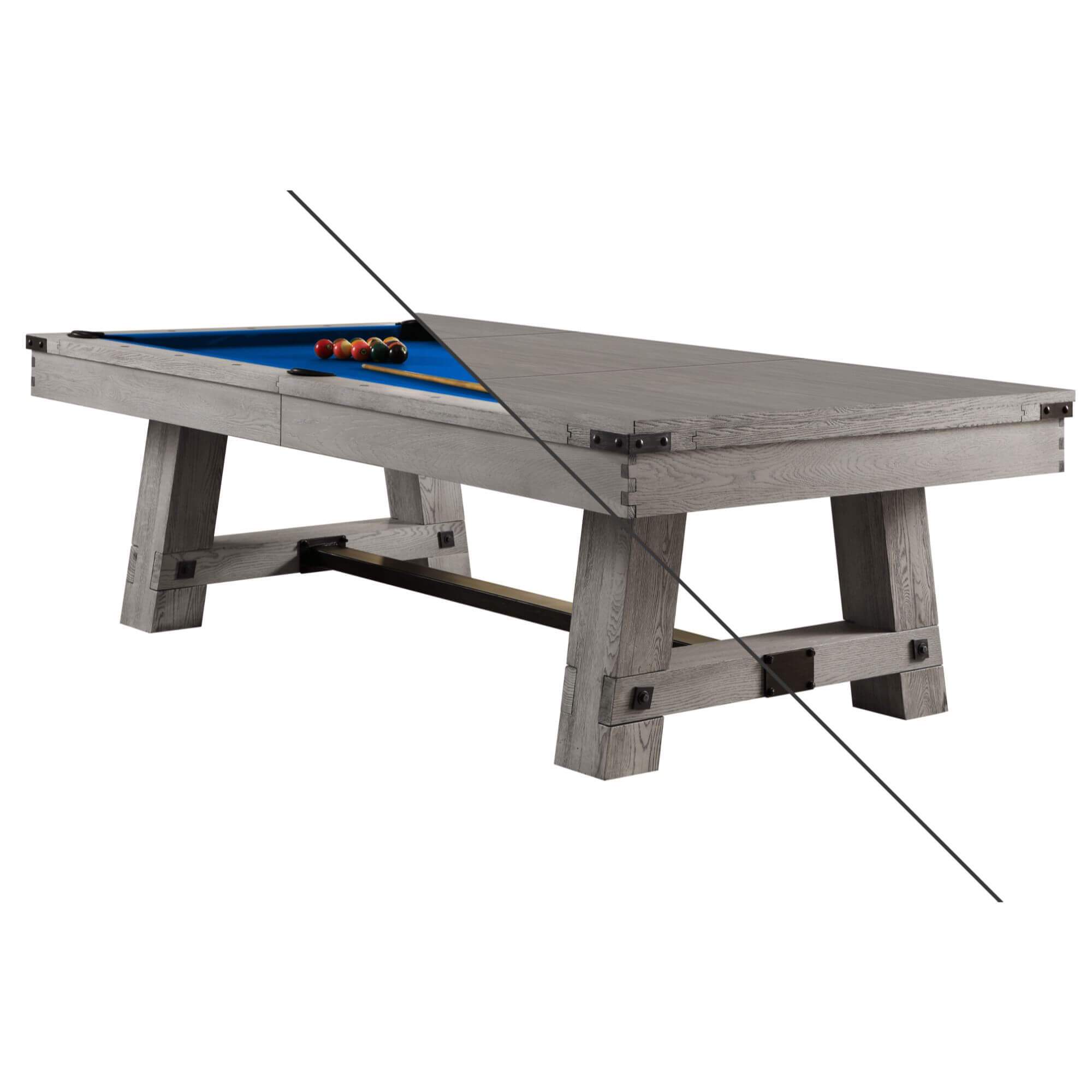 Playcraft Yukon River Slate Pool Table with Dining Top