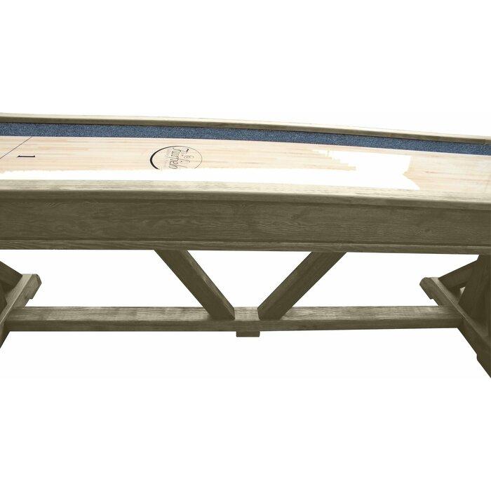 Playcraft Brazos River 12' Pro-Style Shuffleboard Table in Weathered Gray