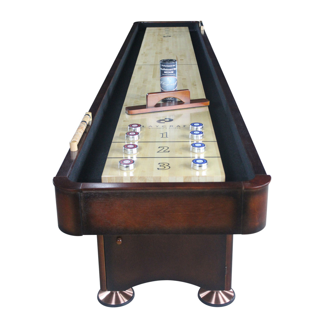 Playcraft Georgetown 12' Shuffleboard Table in Cherry