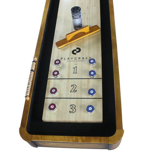 Playcraft Georgetown 16' Shuffleboard Table in Honey Oak