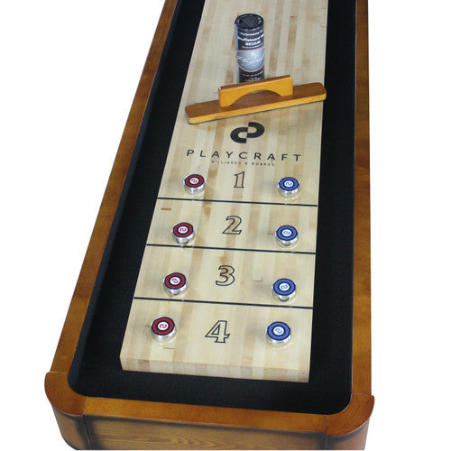 Playcraft Georgetown 12' Shuffleboard Table in Honey Oak