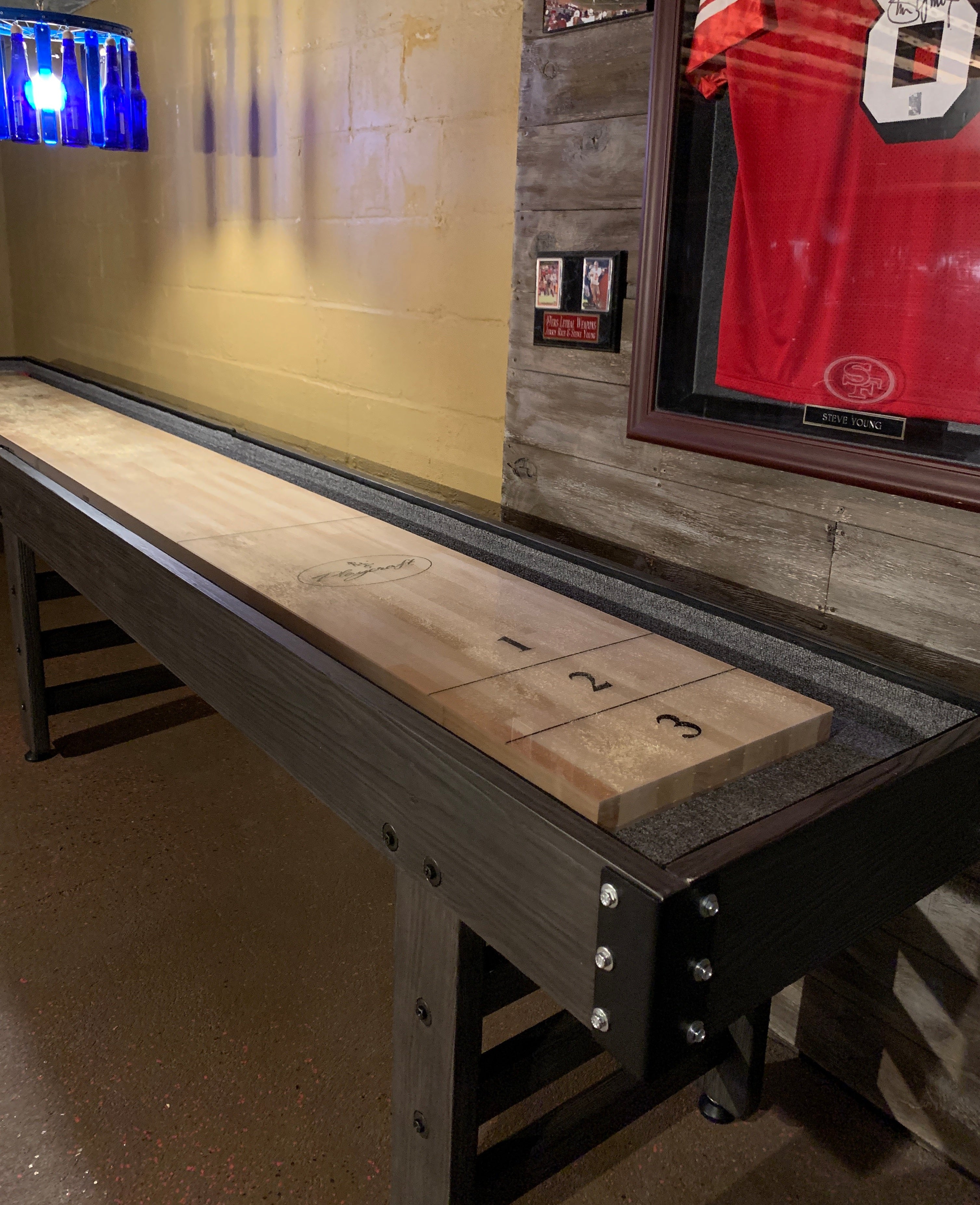 Playcraft 14' Saybrook Shuffleboard Table in Weathered Midnight