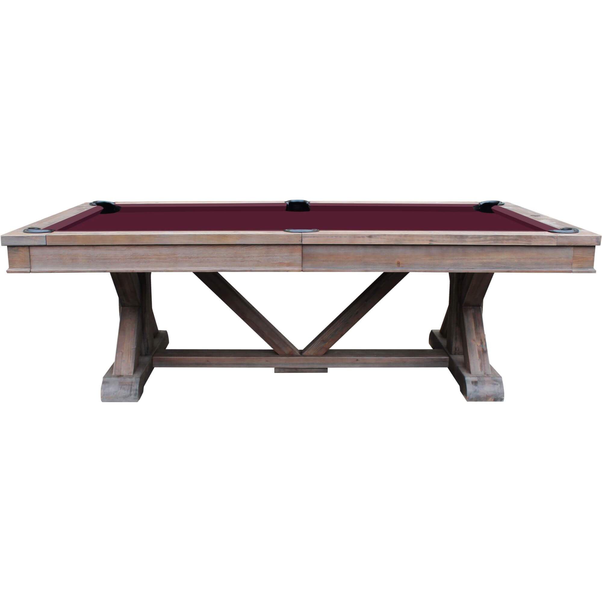 Playcraft Brazos River Slate Pool Table Optional Dining Top