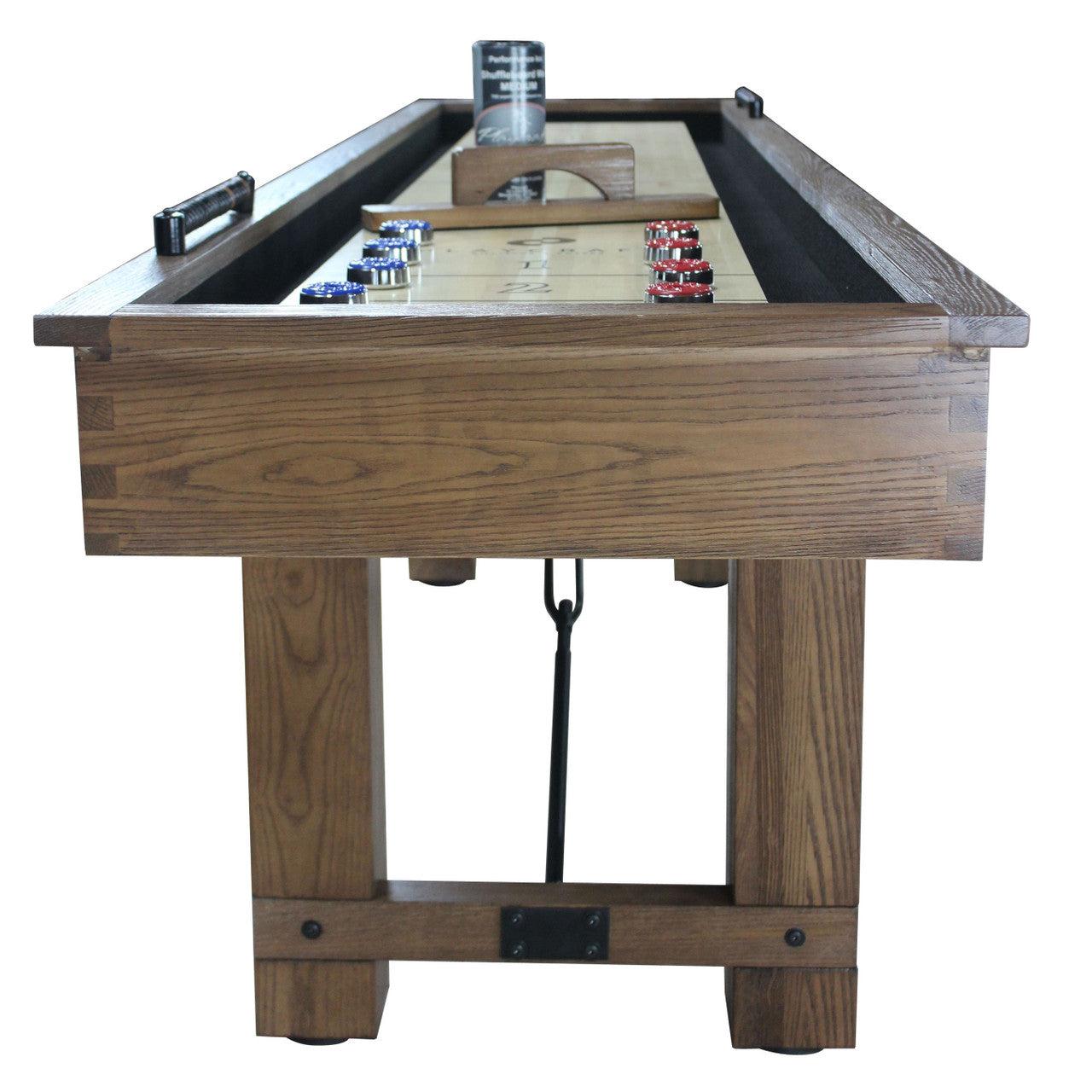 Playcraft 12' Montauk Shuffleboard Table in Pecan