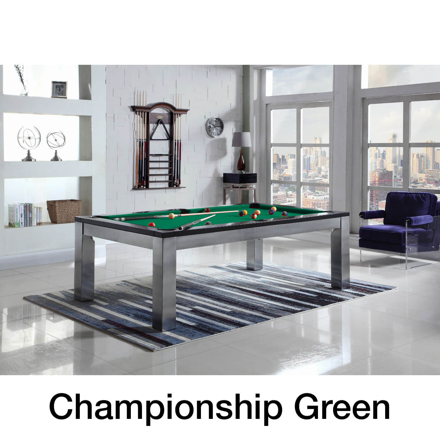 Playcraft Monaco Slate Pool Table with Dining Top