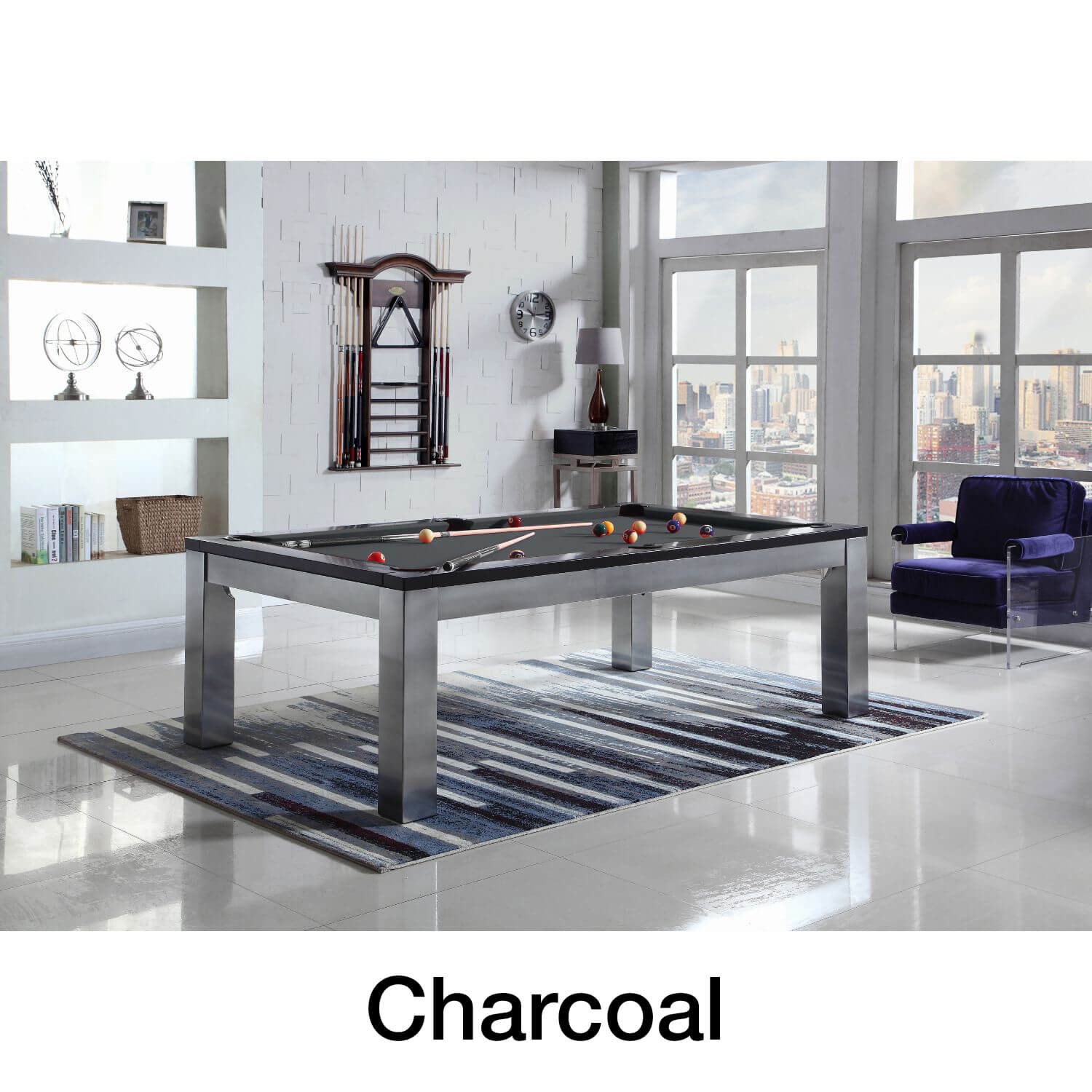 Playcraft Monaco Slate Pool Table with Dining Top