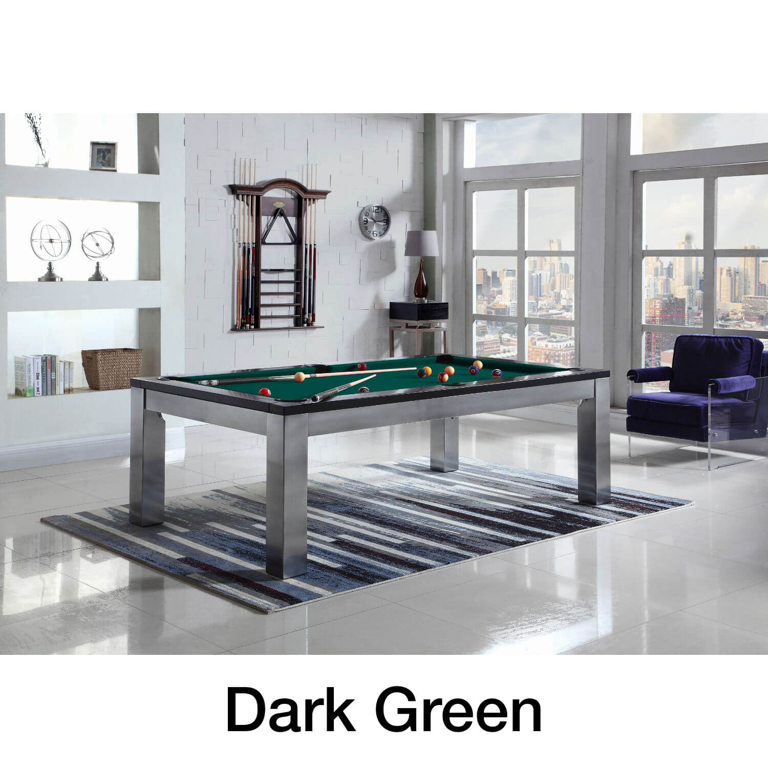 Playcraft Monaco Slate Pool Table with Dining Top