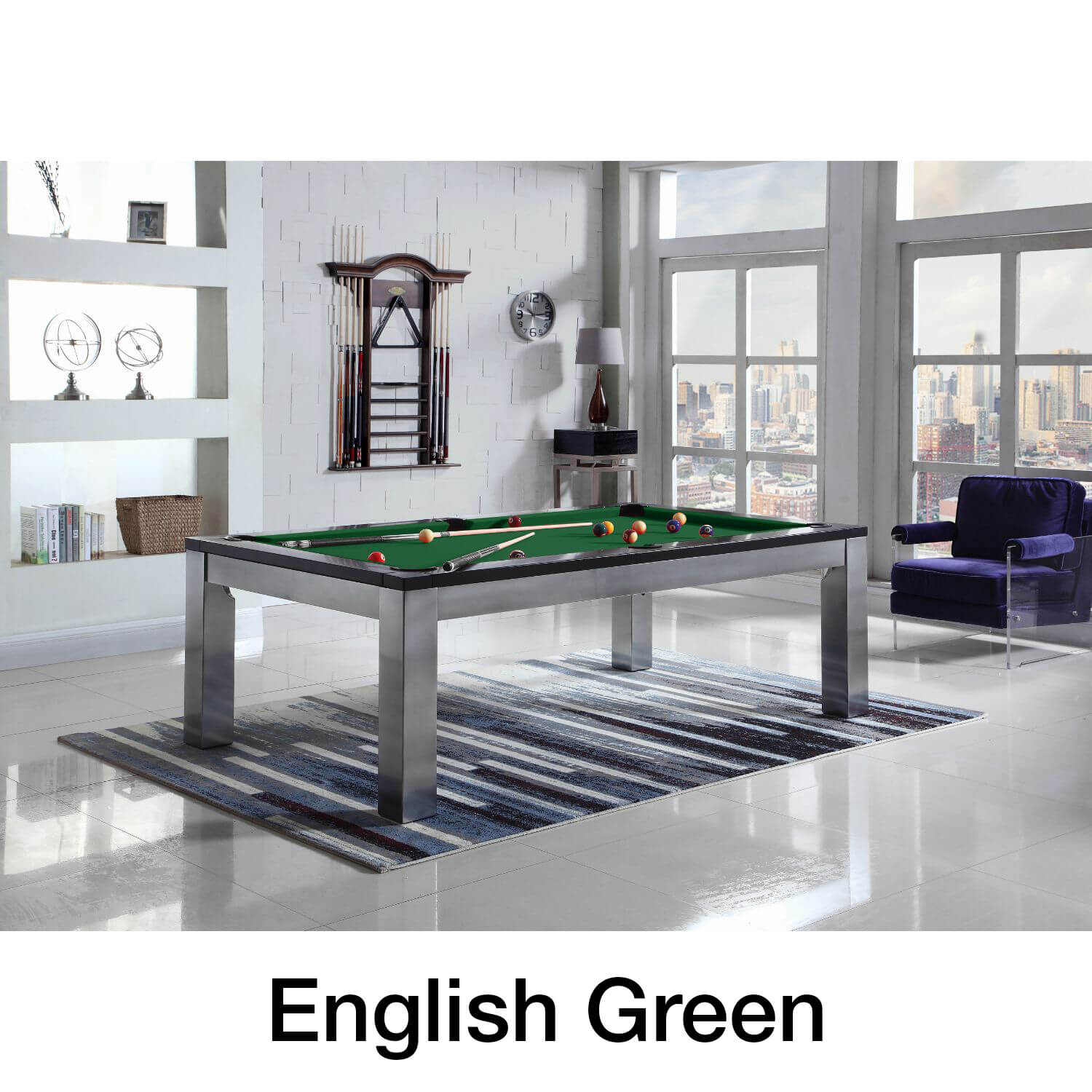 Playcraft Monaco Slate Pool Table with Dining Top