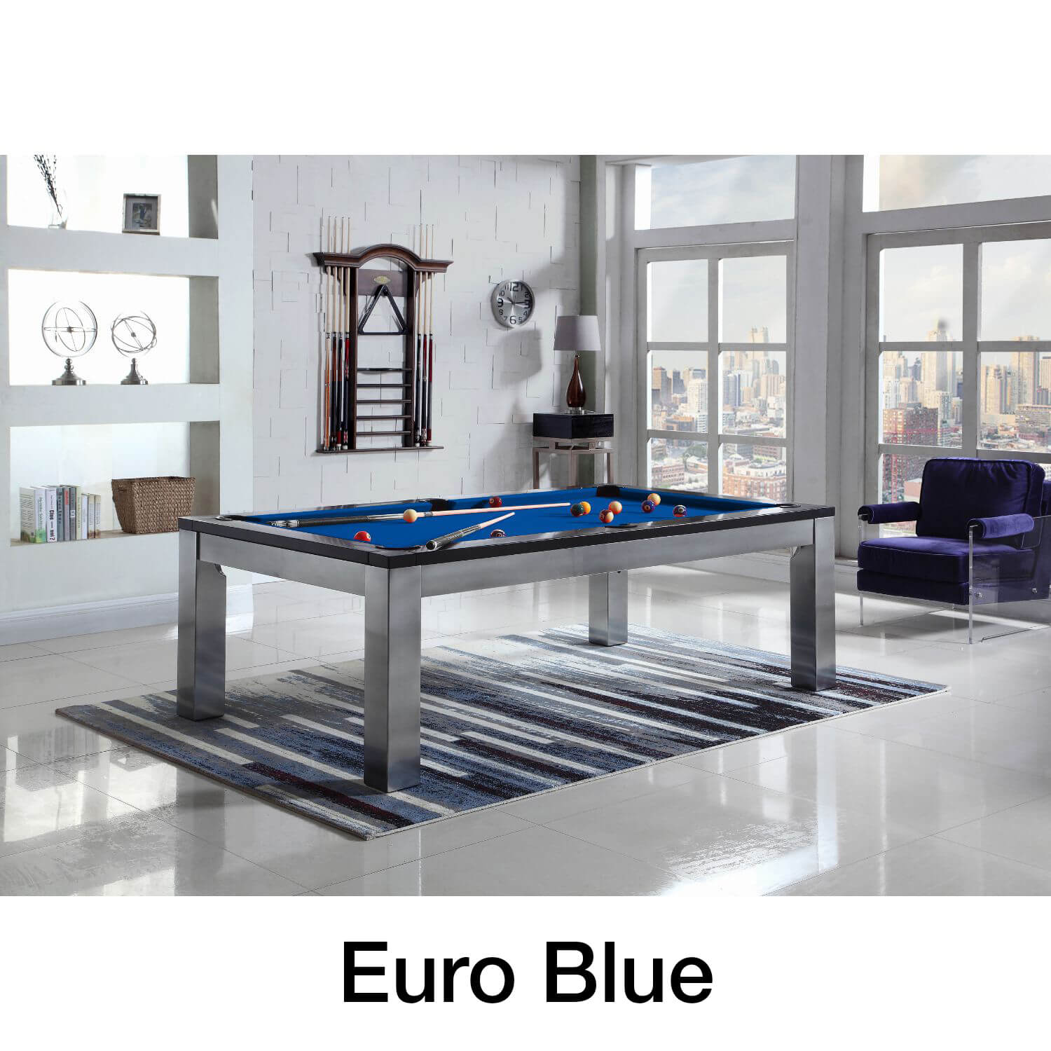 Playcraft Monaco Slate Pool Table with Dining Top