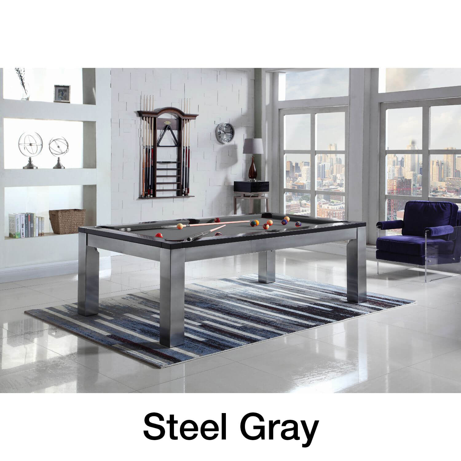 Playcraft Monaco Slate Pool Table with Dining Top