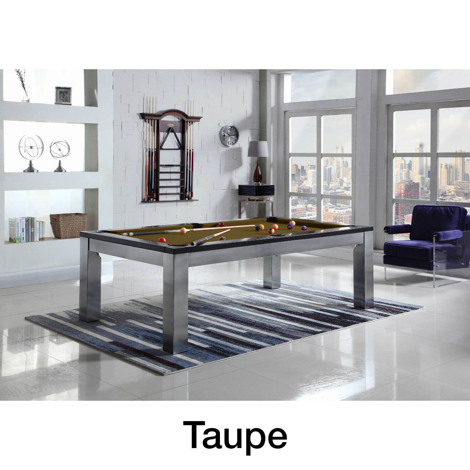 Playcraft Monaco Slate Pool Table with Dining Top