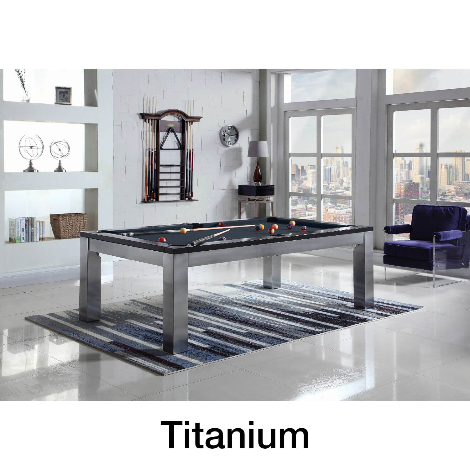 Playcraft Monaco Slate Pool Table with Dining Top