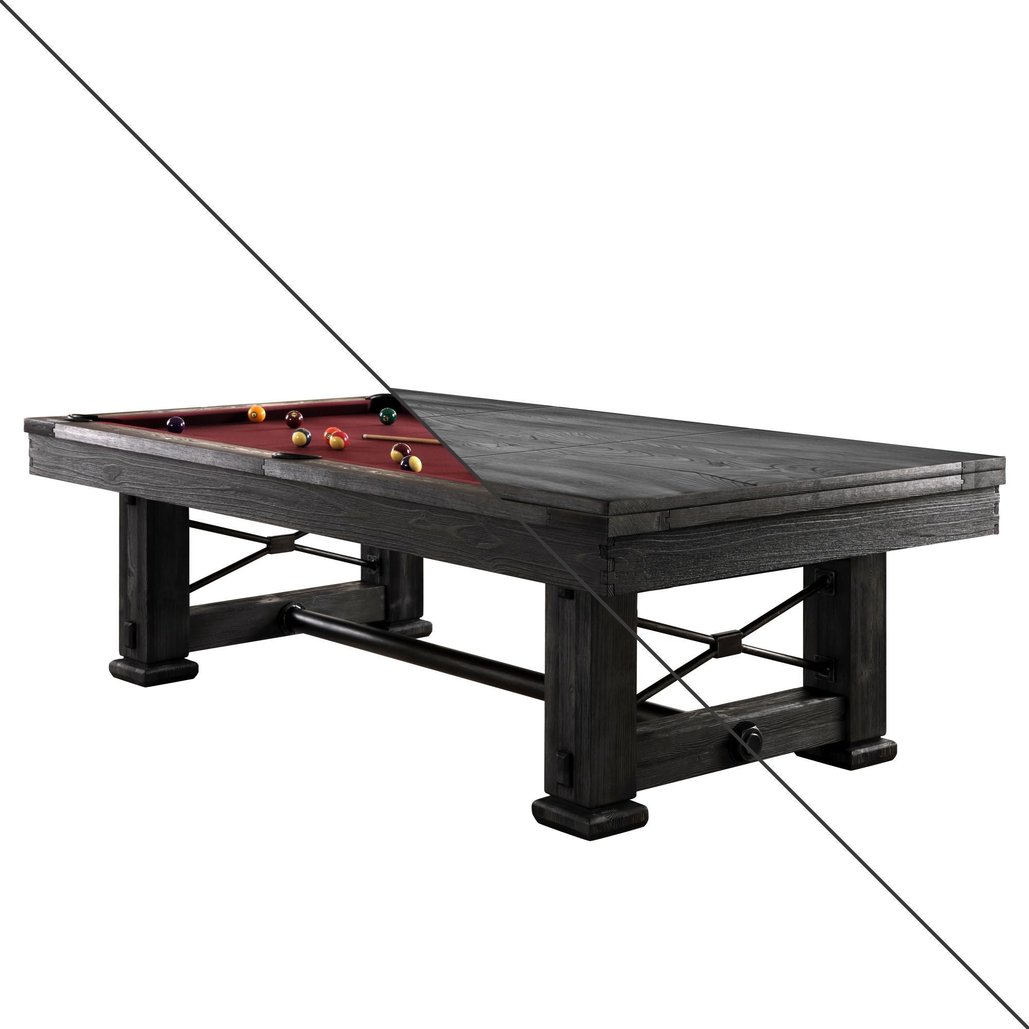 Playcraft Rio Grande Slate Pool Table with Dining Top