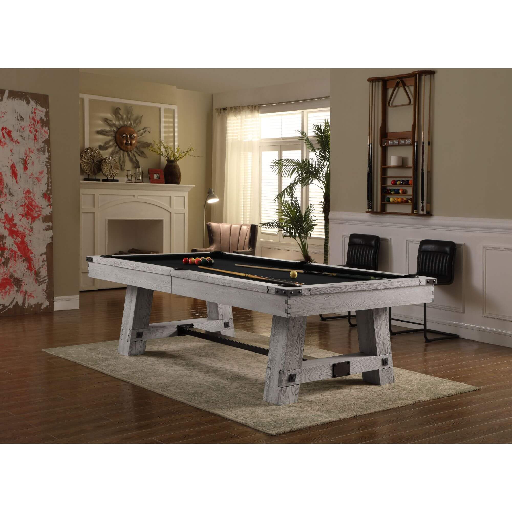 Playcraft Yukon River Slate Pool Table with Dining Top