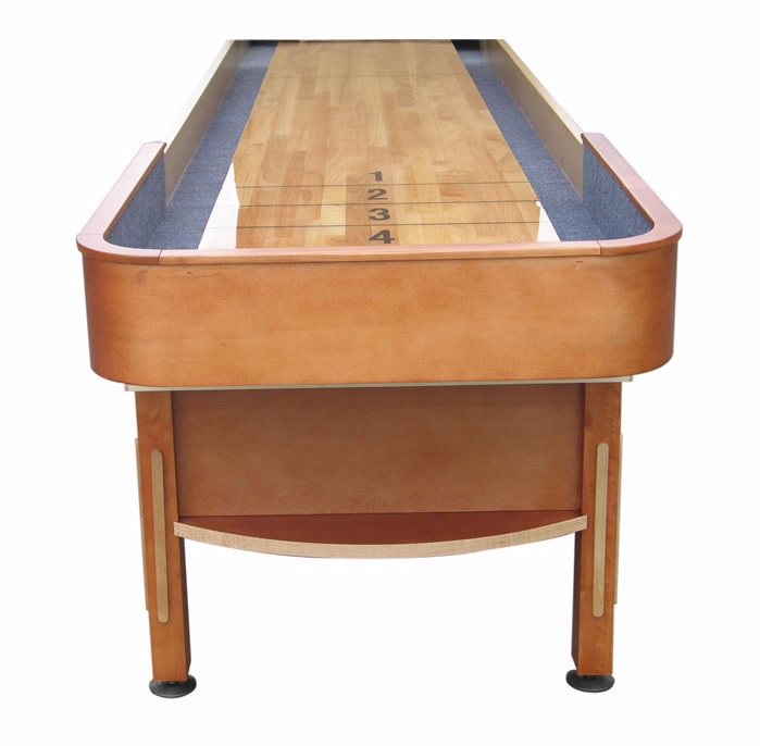 Playcraft Telluride 18' Pro Style Shuffleboard Table in Honey with optional Overhead Electronic Scoring