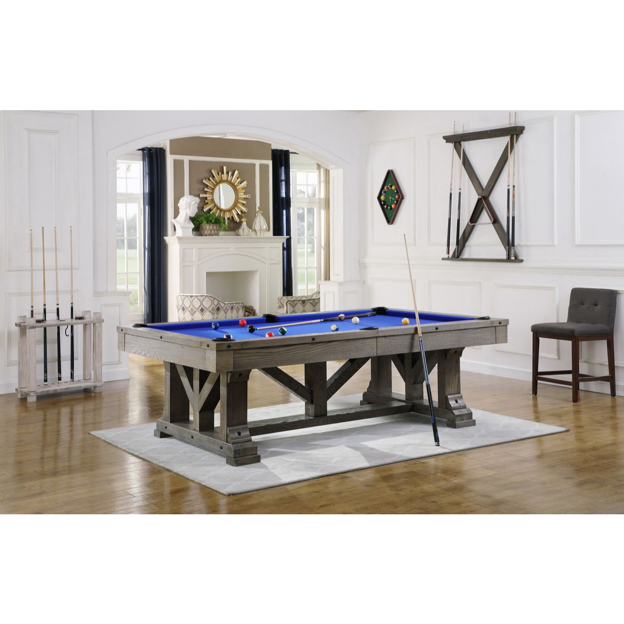 Playcraft Cross Creek Slate Pool Table with Dining Top