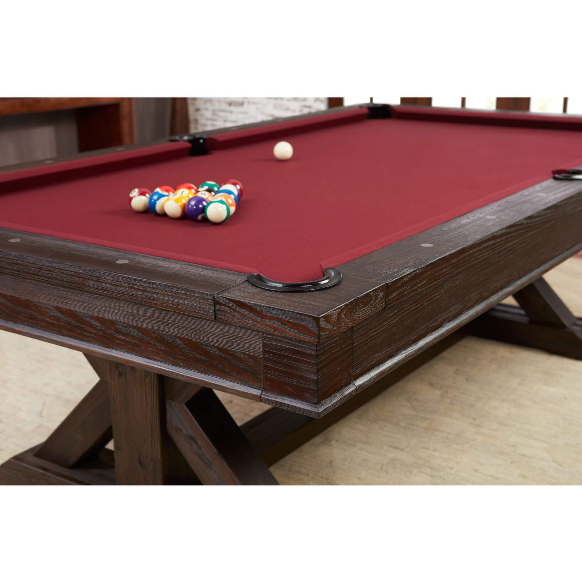 Playcraft Brazos River Slate Pool Table Optional Dining Top