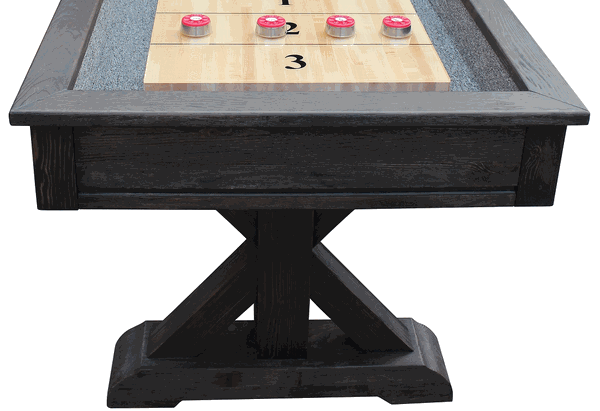 Playcraft Brazos River 12' Pro-Style Shuffleboard Table in Weathered Black