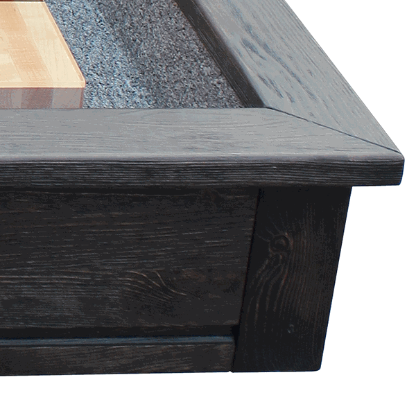 Playcraft Brazos River 12' Pro-Style Shuffleboard Table in Weathered Black