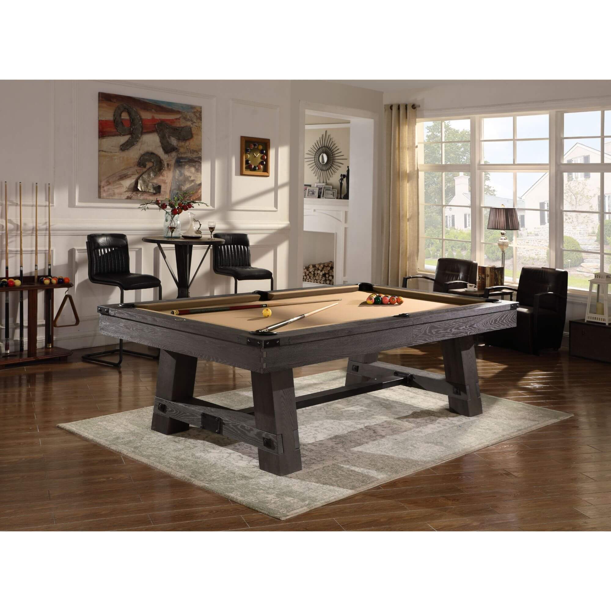 Playcraft Yukon River Slate Pool Table with Dining Top